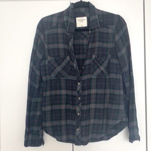 Abercrombie & Fitch supersoft flannel plaid button-down